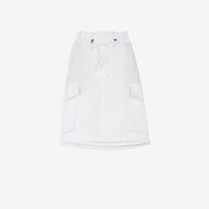 NWT Express High Waisted Paperbag Cargo Skirt, White